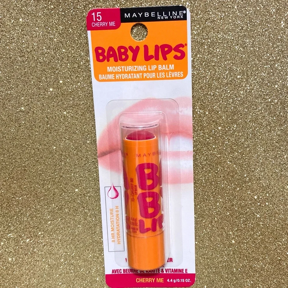 NWT Maybelline Baby Lips Moisturizing Lip Balm #15 Cherry Me